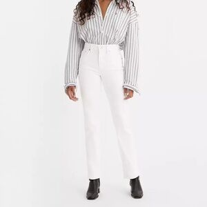 Levi’s 724 High Rise Straight Western White Jeans